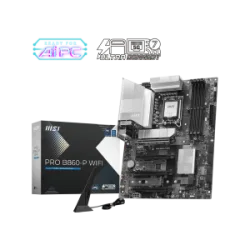 MSI MB PRO B860-P WIFI, SOCKET LGA1851 CPU, CS INTEL B860, 4 DIMM SOCKETS DDR5, HDMI/DP/ THUNDERBOLT V.4, PCI-E GEN 5.0, 5G LAN, WIFI7, ATX, 3YW.