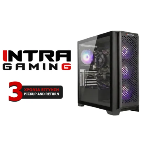 INTRA PC AMD GAMING FREE, AMD RYZEN 5 5500, 16GB DDR4 3200MHz, NVIDIA VGA RTX 3050 6GB, 512GB SSD NVME, LAN GB, MIDI TOWER, 600W PSU, NO_OS, 3YW.