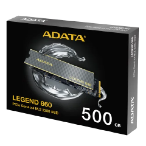 ADATA SSD M.2 NVMe PCI-E GEN4 500GB LEGEND 860 SLEG-860-500GCS, M.2 2280, NVMe PCI-E GEN4x4, READ 5000MB/s, WRITE 3500MB/s, 5YW.