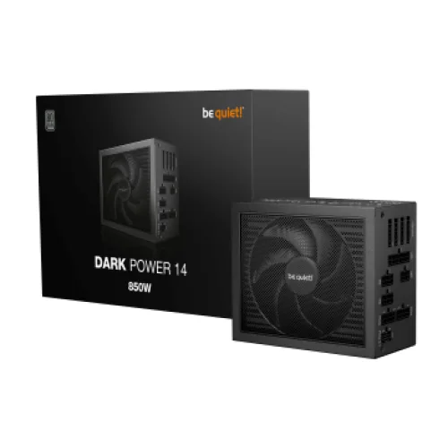 BEQUIET PSU DARK POWER 14 850W BP019EU, TITANIUM CERTIFIED, MODULAR CABLES, 135MM FAN, 10YW.