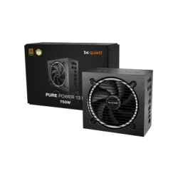 BEQUIET PSU PURE POWER 13M 750W BP026EU, GOLD CERTIFIED, MODULAR CABLES, EXCEPIONALLY QUIET, 12CM FAN, 10YW.
