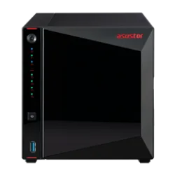 ASUSTOR NAS AS5304T - NIMBUSTOR 4, DT, 4 BAYS HOT SWAP, INTEL CELERON J4105 1.5GHz QC (burst 2.5GHz), 4GB (MAX 8GB), 3xUSB3.2 GEN1, 2,5 GbEx2, HDMI 2.0a, WoL, WoW, IR, 3YW.