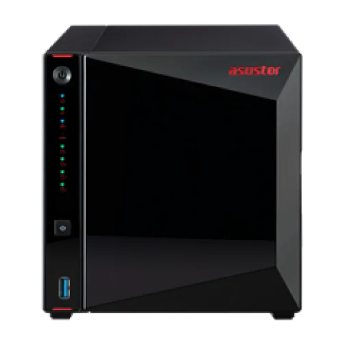 ASUSTOR NAS AS5304T - NIMBUSTOR 4, DT, 4 BAYS HOT SWAP, INTEL CELERON J4105 1.5GHz QC (burst 2.5GHz), 4GB (MAX 8GB), 3xUSB3.2 GEN1, 2,5 GbEx2, HDMI 2.0a, WoL, WoW, IR, 3YW.