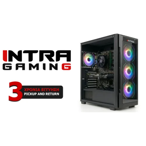 INTRA PC AMD GAMING, AMD RYZEN 7 5700X, 16GB DDR4 3200MHz, NVIDIA VGA RTX 5050 8GB, 1TB SSD NVMe, LAN GB, MIDI TOWER, 600W PSU, WIN11HOME, 3YW