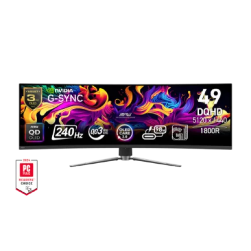 MSI MONITOR GAMING MPG 491CQPX QD-OLED, CURVED QD-OLED DQHD, 49