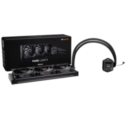 BEQUIET CPU HYDRO COOLER PURE LOOP 3 360MM BW029EU, INTEL SOCKET LGA 1851/1700/1200/1150/1151/1155, AMD AM4/AM5, 3x120MM FAN PURE WINGS 3 PWM HIGH-SPEED, BLACK, 3YW.