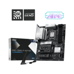 MSI MB PRO Z890-P WIFI6E, SOCKET INTEL LGA1851, CS INTEL Z890, 4 DIMM SOCKETS DDR5, DP/HDMI, PCI-E GEN 5.0, 5G LAN, WIFI6E, ATX, 3YW.
