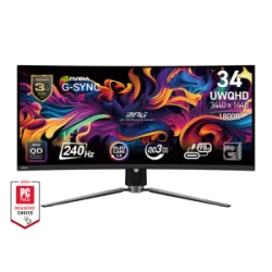 MSI MONITOR GAMING MPG 341CQPX QD-OLED, CURVED QD-OLED UWQHD, 34