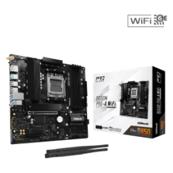 ASROCK MB B850M PRO-A WIFI, SOCKET AMD AM5, CS AMD B850, 4 DIMM SOCKETS DDR5, HDMI/ DP, PCI-E GEN 4.0, 2.5G LAN, WIFI6E, MICRO-ATX, 3YW.