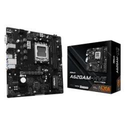 ASROCK MB A620AM-HVS, SOCKET AMD AM5, CS AMD A620A, 2 DIMM SOCKETS DDR5, HDMI/ D-SUB, PCI-E GEN 4.0, GIGABIT LAN, MICRO-ATX, 3YW.
