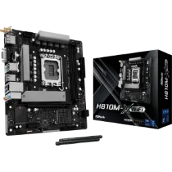 ASROCK MB H810M-X WIFI, SOCKET INTEL LGA1851 INTEL CPU, CS INTEL H810, 2 DIMM SOCKETS DDR5, HDMI/ D-SUB/ DP, PCI-E GEN 4.0, 2.5G LAN, MICRO-ATX, 3YW.