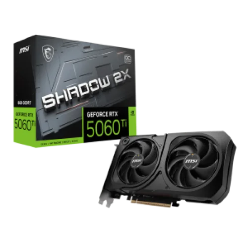 MSI VGA PCI-E NVIDIA GF RTX 5060 Ti 8G SHADOW 2X OC PLUS, 8GB/128BIT, GDDR7, HDMI/3xDP, DUAL FAN, 2 SLOT FANSINK, 3YW.