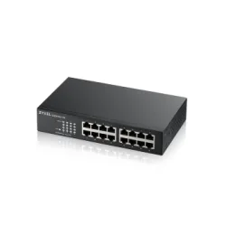 ZYXEL SWITCH GS1100-16, 16 PORTS 10/100/1000Mbps, ENTERPRISE LAN SWITCH, RACKMOUNT, 2YW.