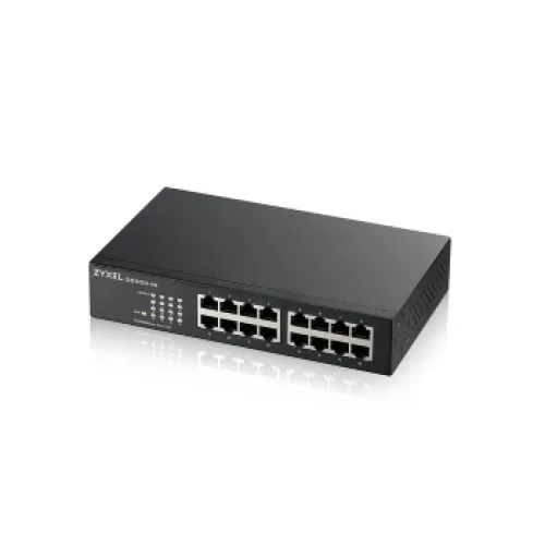 ZYXEL SWITCH GS1100-16, 16 PORTS 10/100/1000Mbps, ENTERPRISE LAN SWITCH, RACKMOUNT, 2YW.