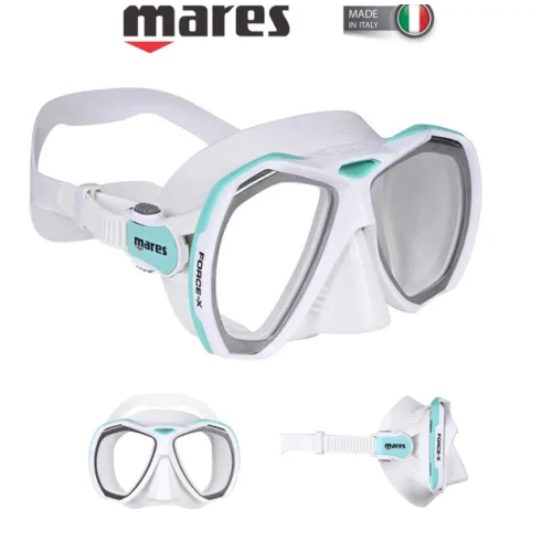 FORCE-X ΜΑΣΚΑ MARES (Λευκό/Aqua)