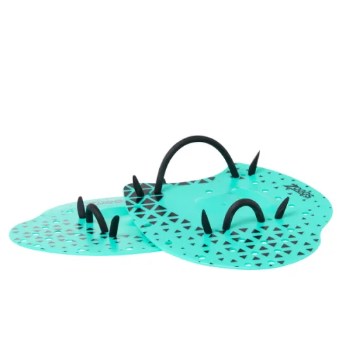 FLAT HAND PADDLES TURQUOISE EQUIPMENT ZOGGS (LG/XL)