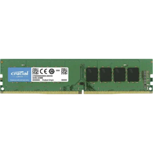 CRUCIAL RAM DIMM 8GB CB8GU3200, DDR4, 3200MHz, CL22, SINGLE TRAY, 2YW.