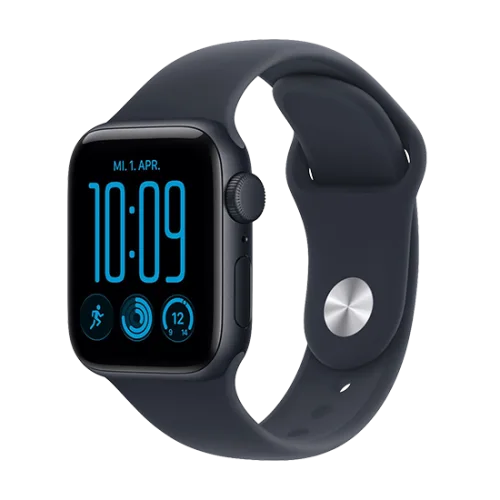 Watch Apple Watch SE 3 (2026) GPS 40mm Midnight Aluminium Case with Navy Blue Sport Band S/M - Midnight