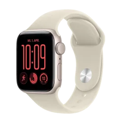 Watch Apple Watch SE 3 (2026) GPS 40mm Starlight Aluminium Case with Sand Sport Band S/M - Starlight
