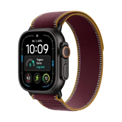 Watch Apple Watch Ultra 4 (2026) 5G 49mm Black Titanium Case with Burgundy Trail Loop M/L - Burgundy