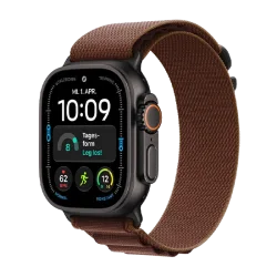 Watch Apple Watch Ultra 4 (2026) 5G 49mm  Black Titanium Case with Burgundy Alpine Loop M - Black