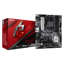 ASROCK MB B550 PHANTOM GAMING 4, SOCKET AMD AM4, CS AMD B550, 4 DIMM SOCKETS DDR4, HDMI, PCI-E GEN 4.0, GIGABIT LAN, ATX, 2YW.