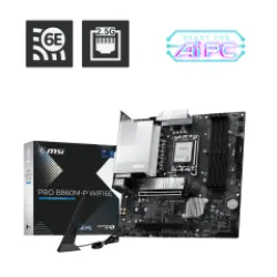 MSI MB PRO B860M-P WIFI6E, SOCKET LGA1851 CPU, CS INTEL B860, 4 DIMM SOCKETS DDR5, HDMI/DP/ VGA, PCI-E GEN 5.0, 2.5G LAN, WIFI6E, ATX, 3YW.