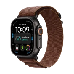 Watch Apple Watch Ultra 4 (2026) 5G 49mm  Black Titanium Case with Burgundy Alpine Loop M - Black