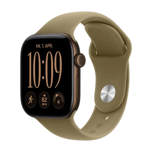 Watch Apple Watch Series 12 (2026) GPS 42mm Dark Bronze Aluminium Case with Olive Sport Band S/M - Dark Bronze