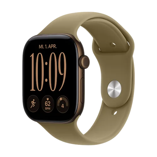 Watch Apple Watch Series 12 (2026) GPS 46mm Dark Bronze Aluminium Case with Olive Sport Band M/L - Dark Bronze