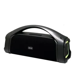 Akai ABTS-09 – Μαύρο Φορητό Ηχείο 15W RMS με RGB LED, Bluetooth 5.1, FM & USB/TF (1500mAh)
