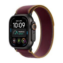 Watch Apple Watch Ultra 4 (2026) 5G 49mm Black Titanium Case with Burgundy Trail Loop M/L - Burgundy