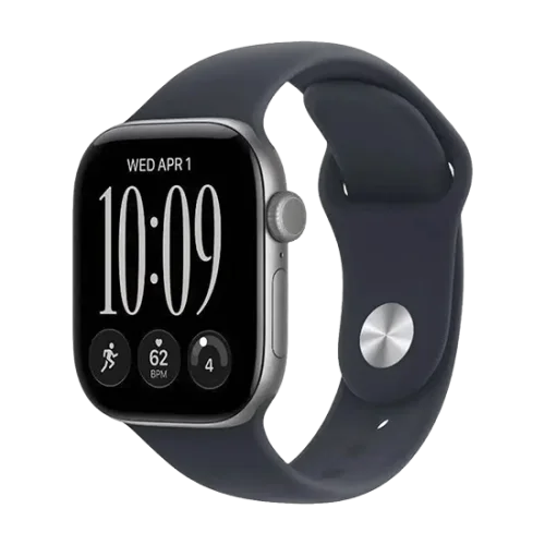 Watch Apple Watch Series 12 (2026) GPS 42mm Space Grey Aluminium Case with Navy Blue Sport Band S/M - Space Gray