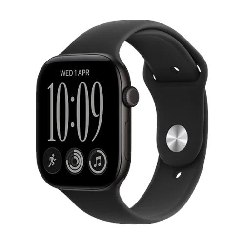 Watch Apple Watch Series 12 (2026) GPS 46mm Black Aluminium Case with Black Sport Band S/M - Black