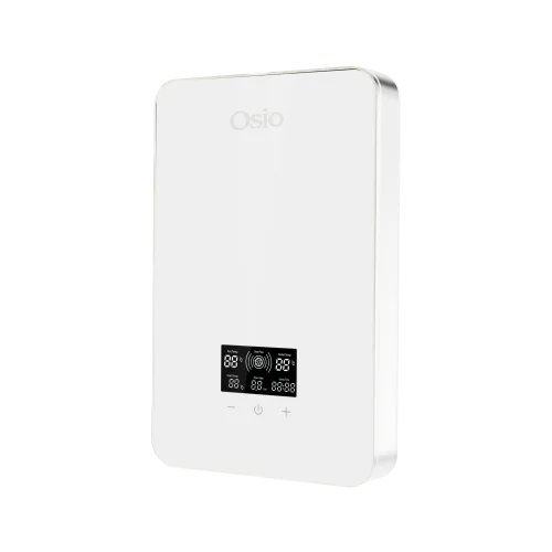 Osio OHF-2880W Ηλεκτρικός Ταχυθερμαντήρας Τοίχου για Μπάνιο Λευκός 8,5kW με Ψηφιακή Οθόνη