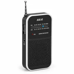 Akai APR-351 – Mini Φορητό Ραδιόφωνο AM/FM με Τηλεσκοπική Κεραία & Έξοδο Ακουστικών