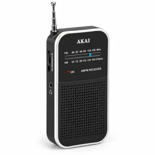 Akai APR-351 – Mini Φορητό Ραδιόφωνο AM/FM με Τηλεσκοπική Κεραία & Έξοδο Ακουστικών