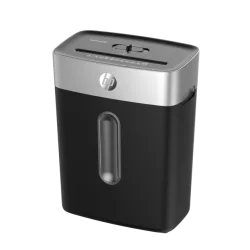 HP OneShred 8CC (2826) – Καταστροφέας Εγγράφων P-4 Σταυρωτής Κοπής για 8 Φύλλα με Κάδο 15L (Μαύρος/Ασημί, 200W)