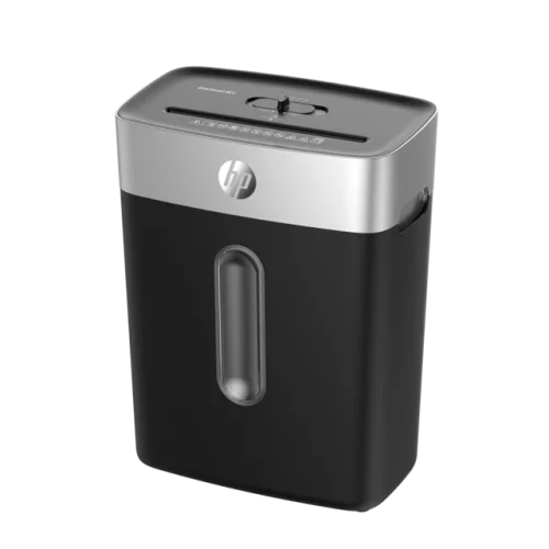 HP OneShred 8CC (2826) – Καταστροφέας Εγγράφων P-4 Σταυρωτής Κοπής για 8 Φύλλα με Κάδο 15L (Μαύρος/Ασημί, 200W)